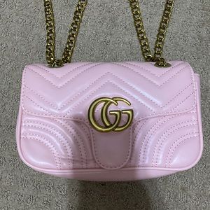 PINK CROSSBODY GG Bag Purse Gold Hardware